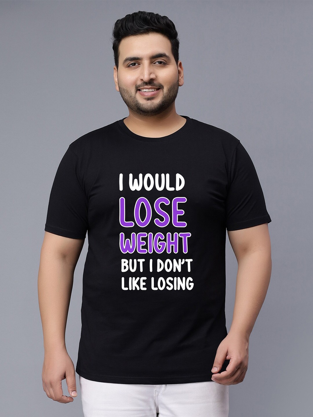 

Toodle Plus Unisex Typography Printed Cotton T-shirt, Black