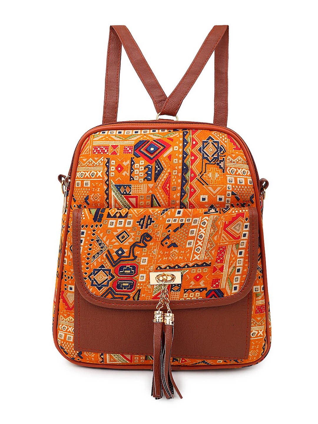

DN Creation Abstract Printed Backpack, Yellow