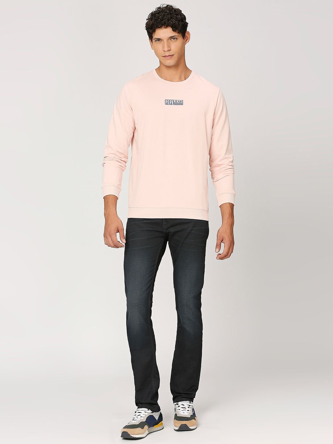 

Pepe Jeans Ribbed Pure Cotton Sweatshirt, Pink