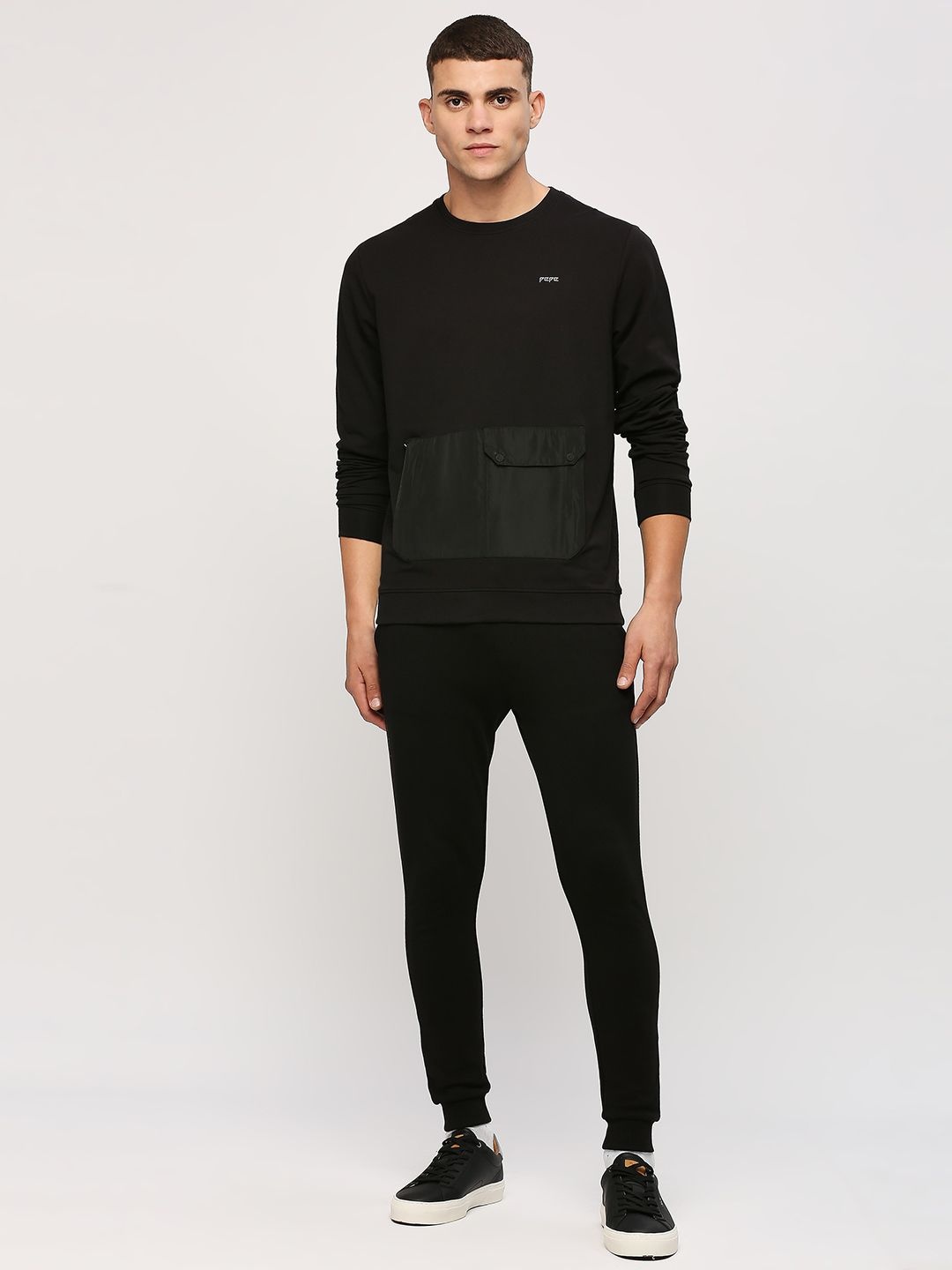 

Pepe Jeans Round Neck Long Sleeves Pullover Sweatshirt, Black
