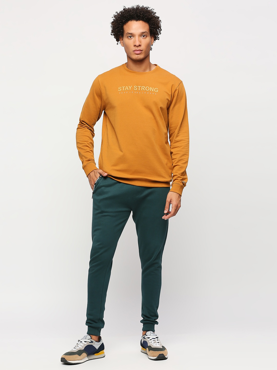

Pepe Jeans Typography Printed Pullover Sweatshirt, Yellow