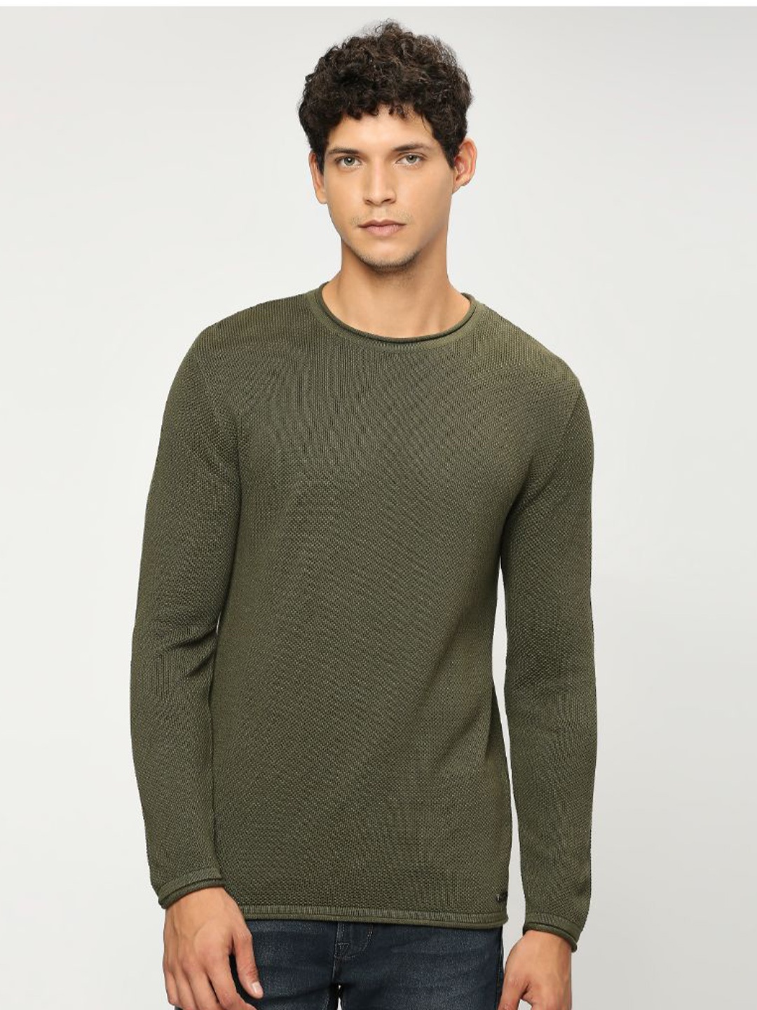 

Pepe Jeans Pure Cotton Pullover Sweater, Green