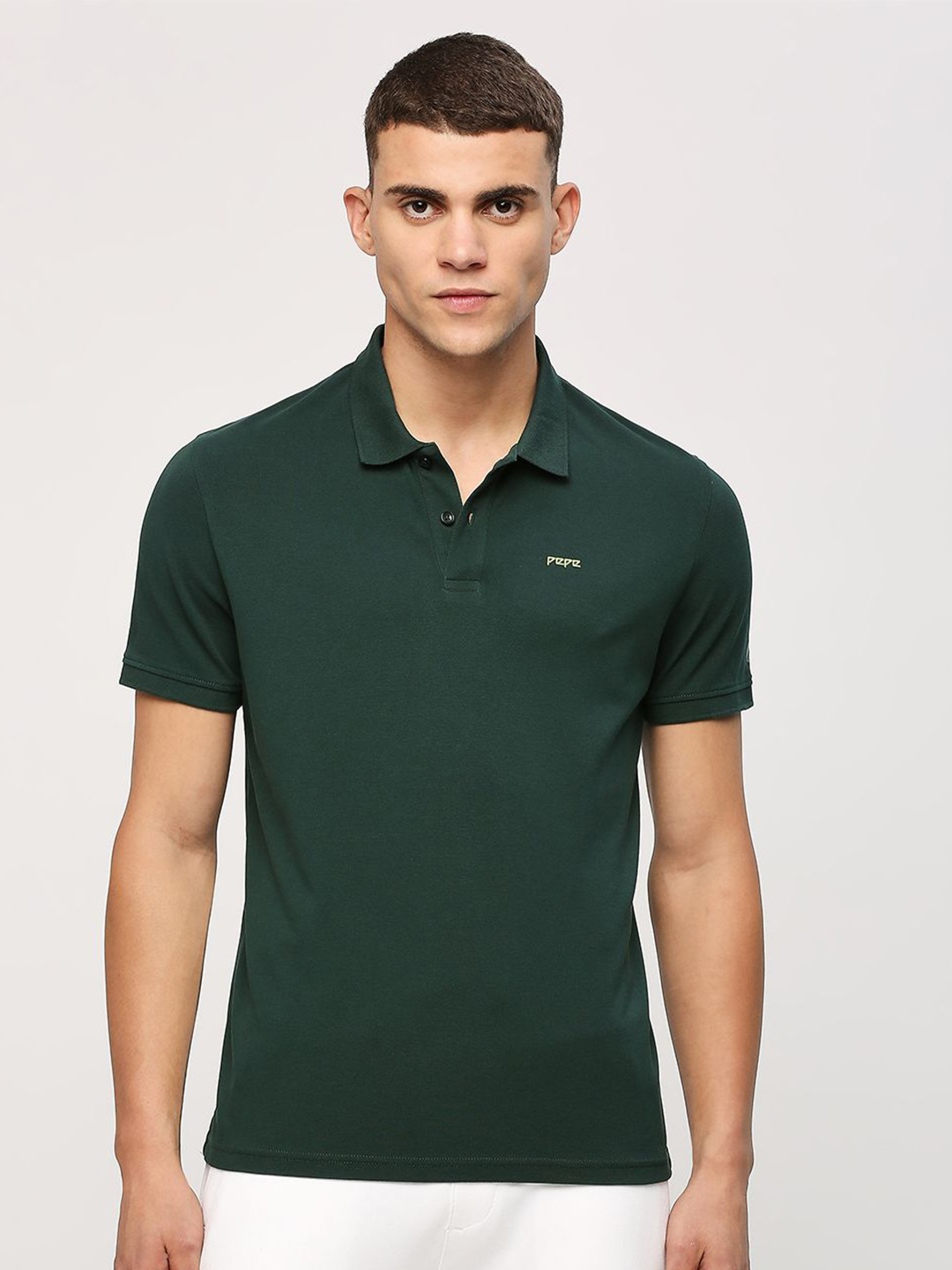 

Pepe Jeans Polo Collar Cotton T-shirt, Green