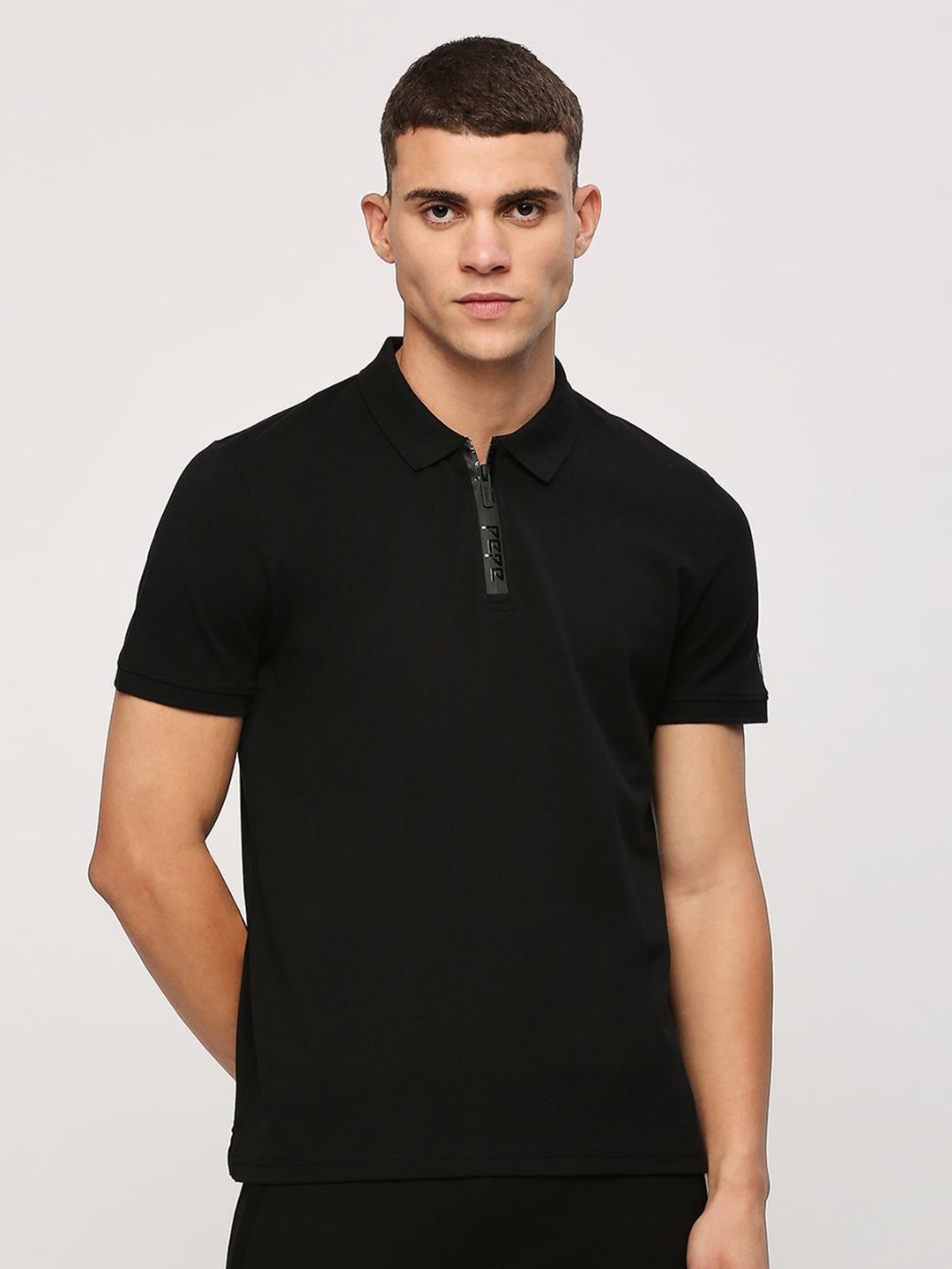

Pepe Jeans Polo Collar Short Sleeve T-shirt, Black