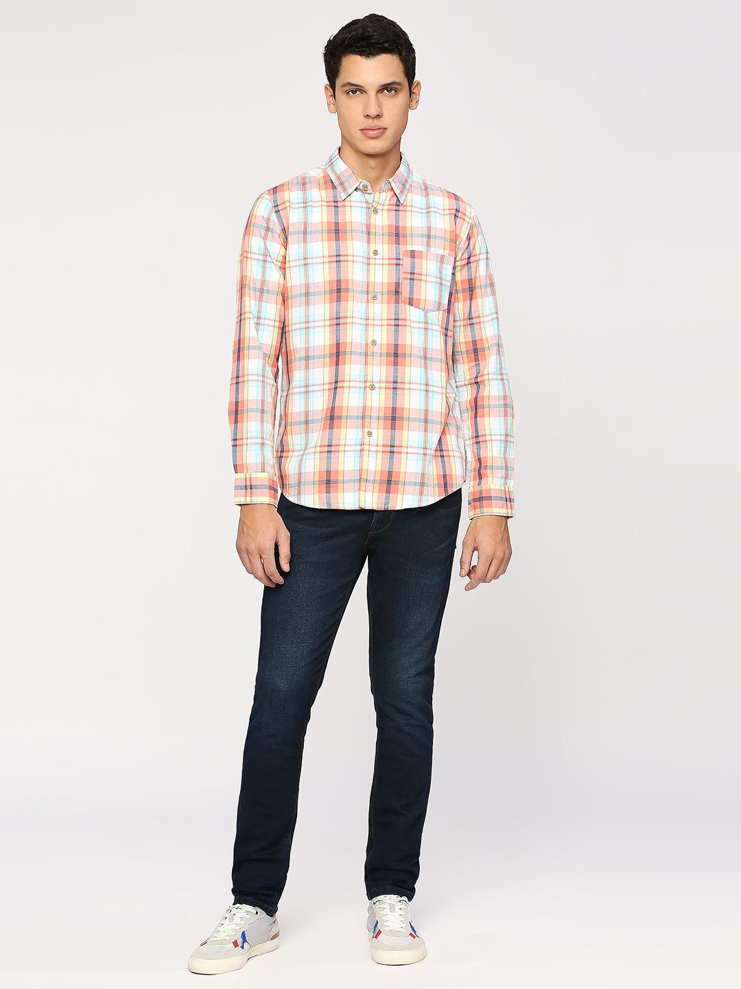 

Pepe Jeans Tartan Checked Casual Shirt, Pink