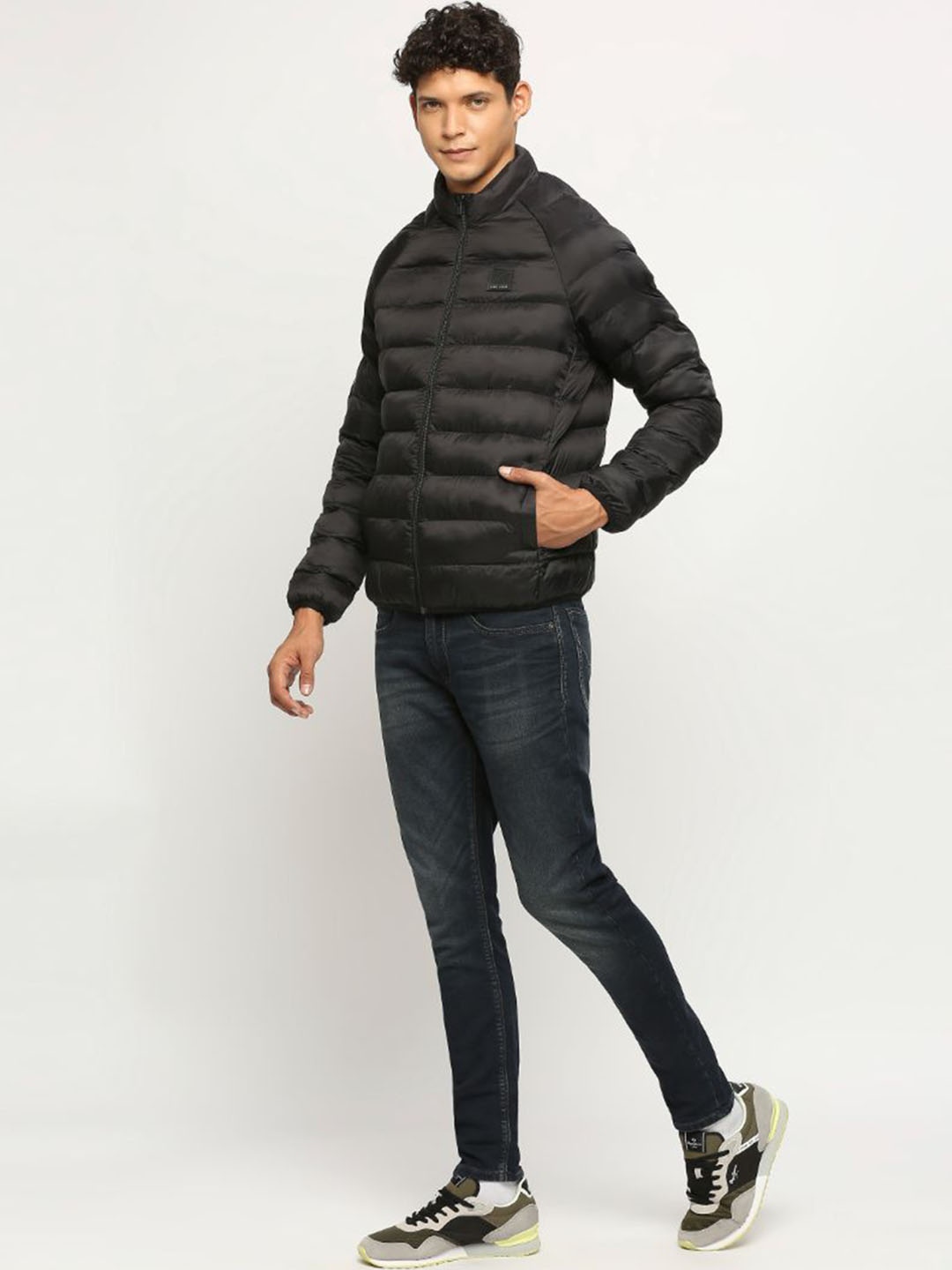 

Pepe Jeans Stand Collar Padded Jacket, Black