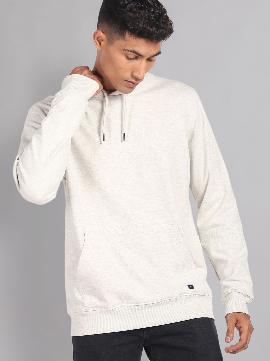 

AD By Arvind Hooded Long Sleeves Sweatshirt, White