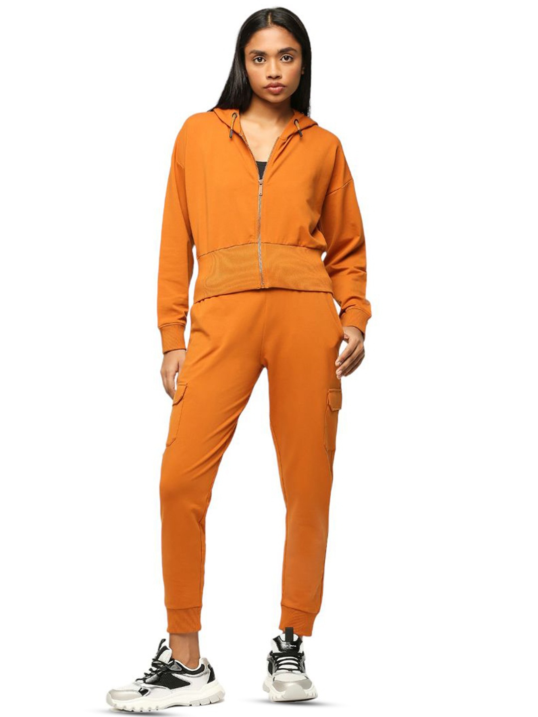 

Pepe Jeans Hooded Front-Open Sweatshirt, Orange