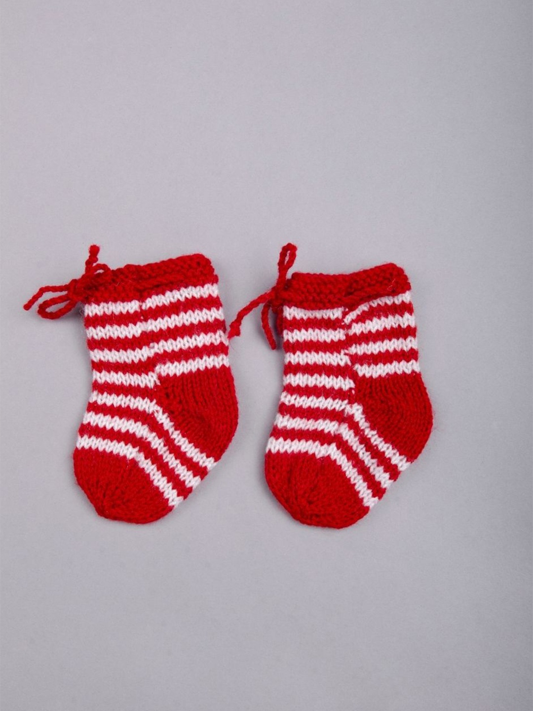 

The Original Knit Infants Striped Acrylic Ankle-Length Socks, Red