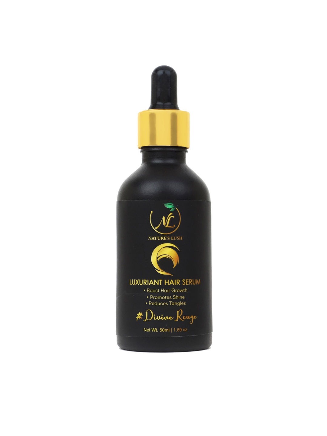 

NATURE's LUSH Luxuriant Divine Rouge Hair Serum with Coconut Oil - 50 ml, Black