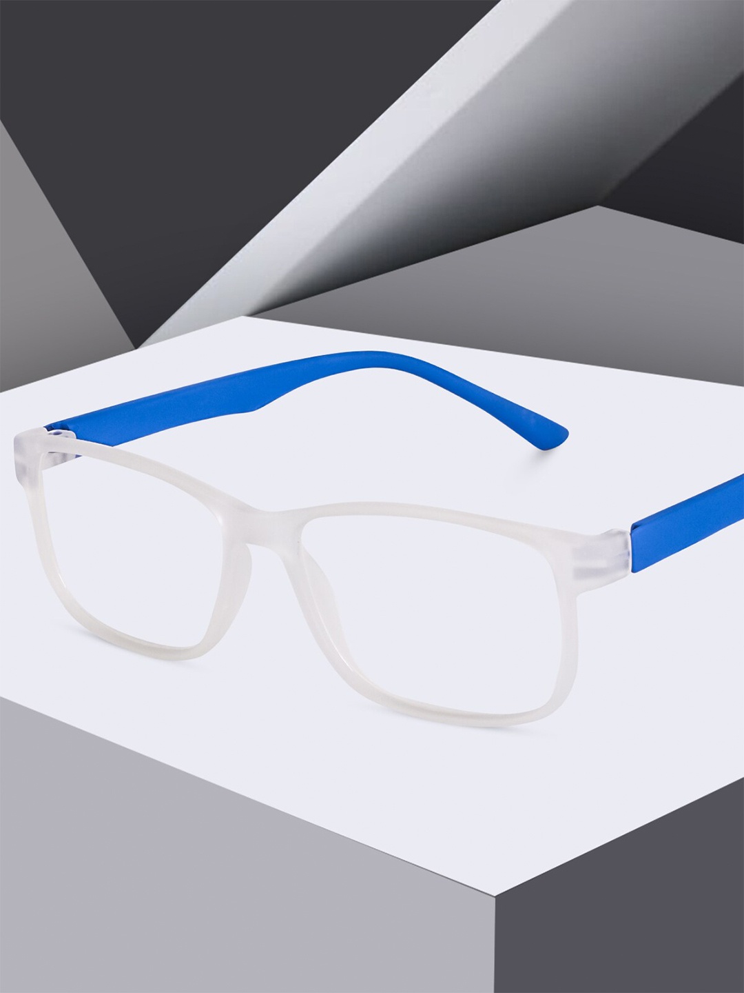 

Peter Jones Eyewear Unisex Full Rim Rectangle Frames, Blue