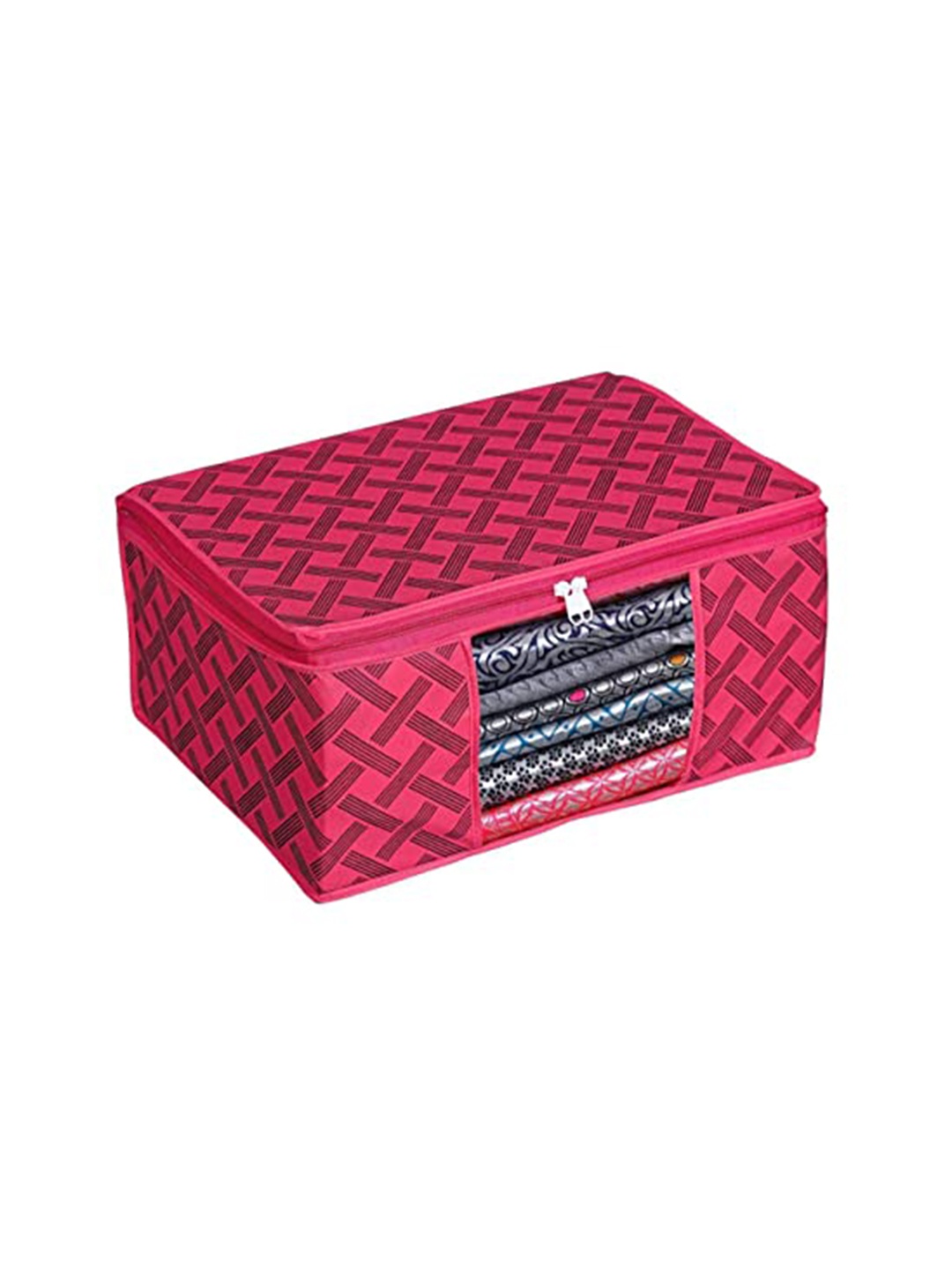 

Perpetual Printed Saree Organiser, Red