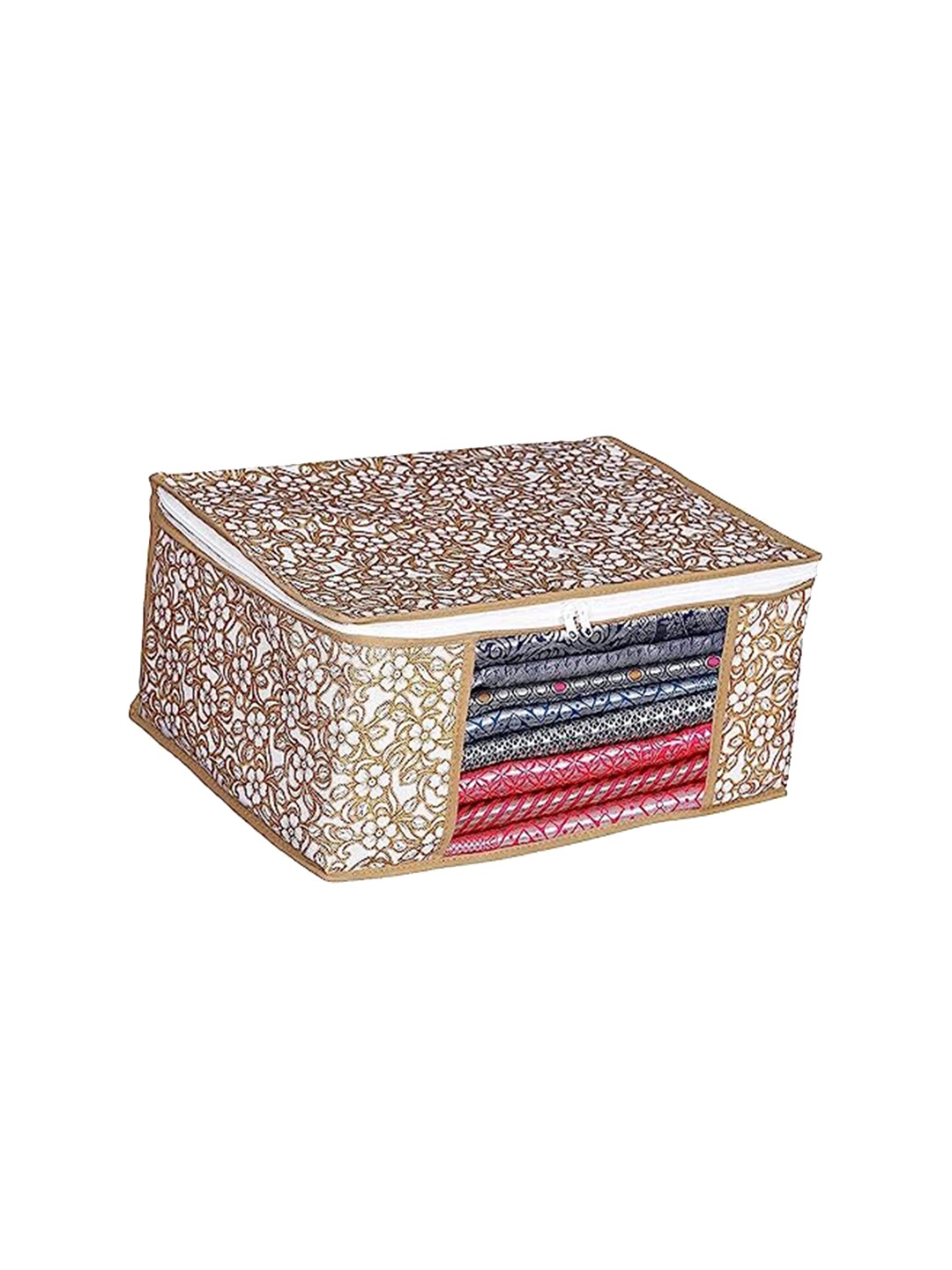 

Perpetual Printed Saree Organisers, Beige