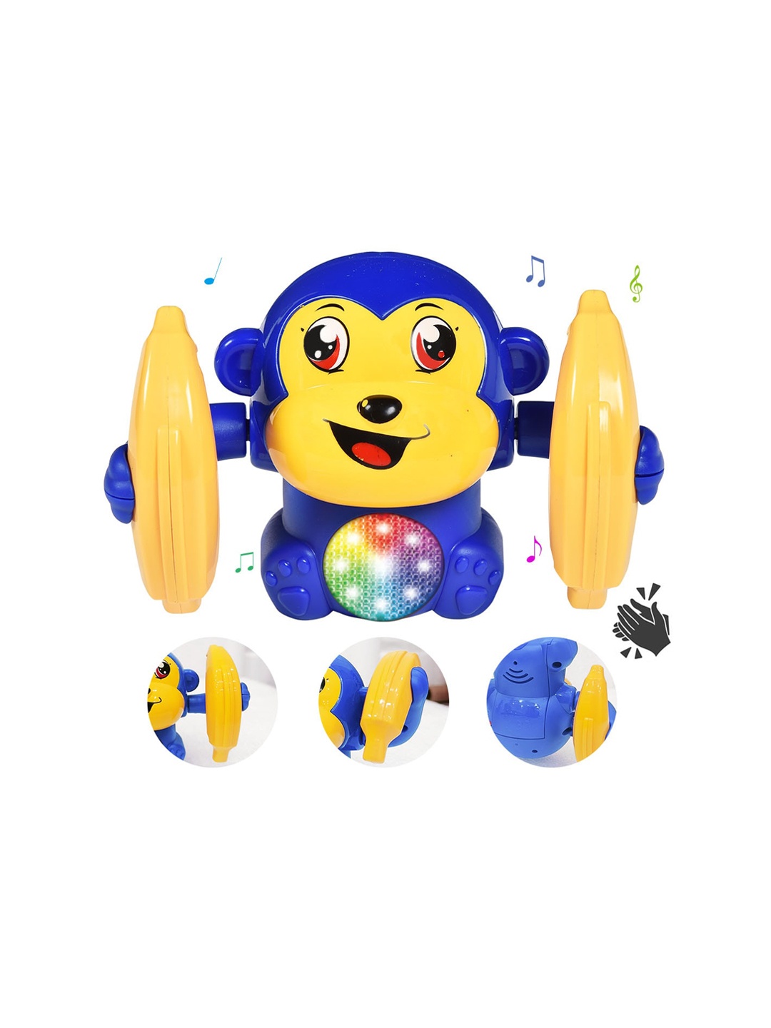 

WEMBLEY Kids Dancing Monkey Musical Toy With Voice Control & Sound Effects With Sensor, Blue