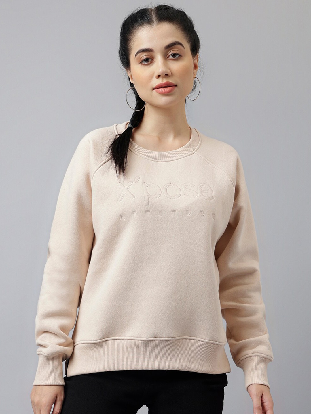 

Xpose Typography Printed Sweatshirt, Blue