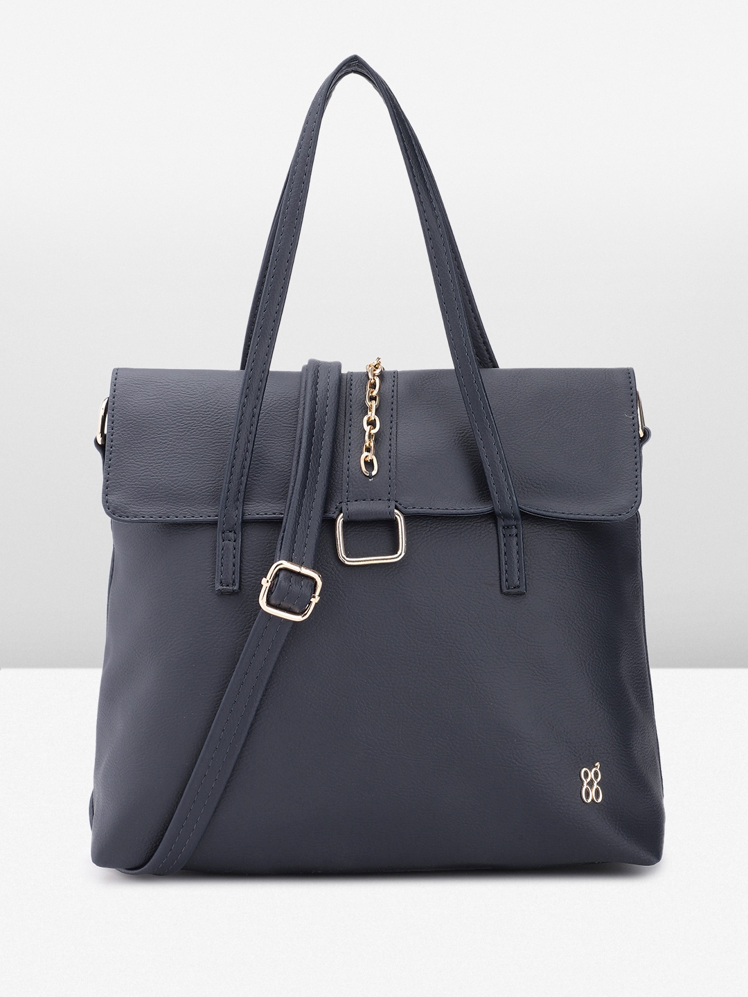 

Baggit Structured Handheld Bag, Navy blue