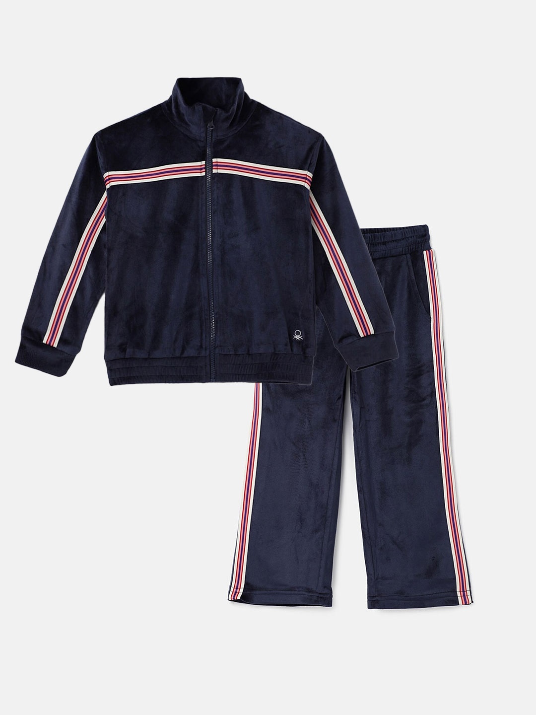 

United Colors of Benetton Girls Sweatshirt and Trousers, Navy blue