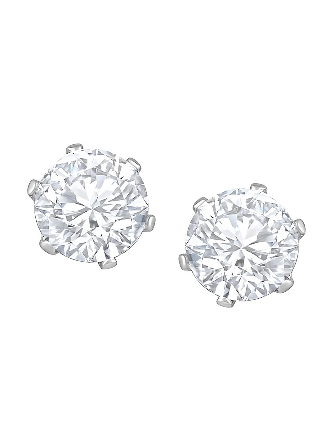 

KARISHMA KREATIONS Silver-Plated Contemporary Studs Earrings