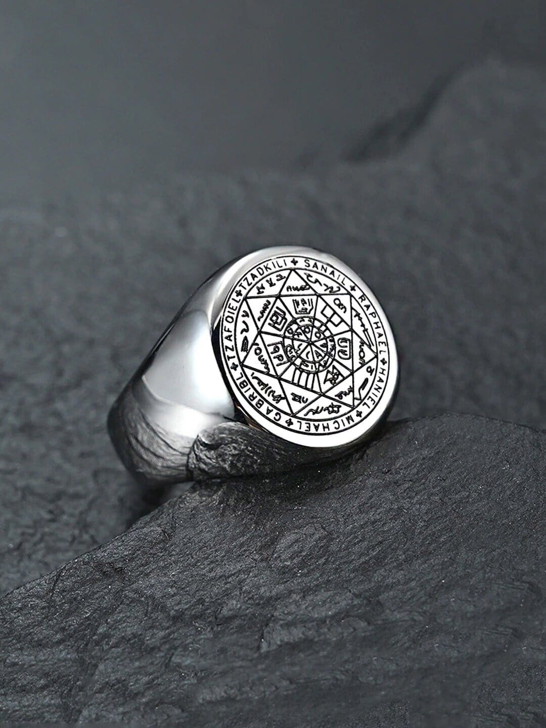 

WROGN Men Stainless Steel Finger Ring, Silver