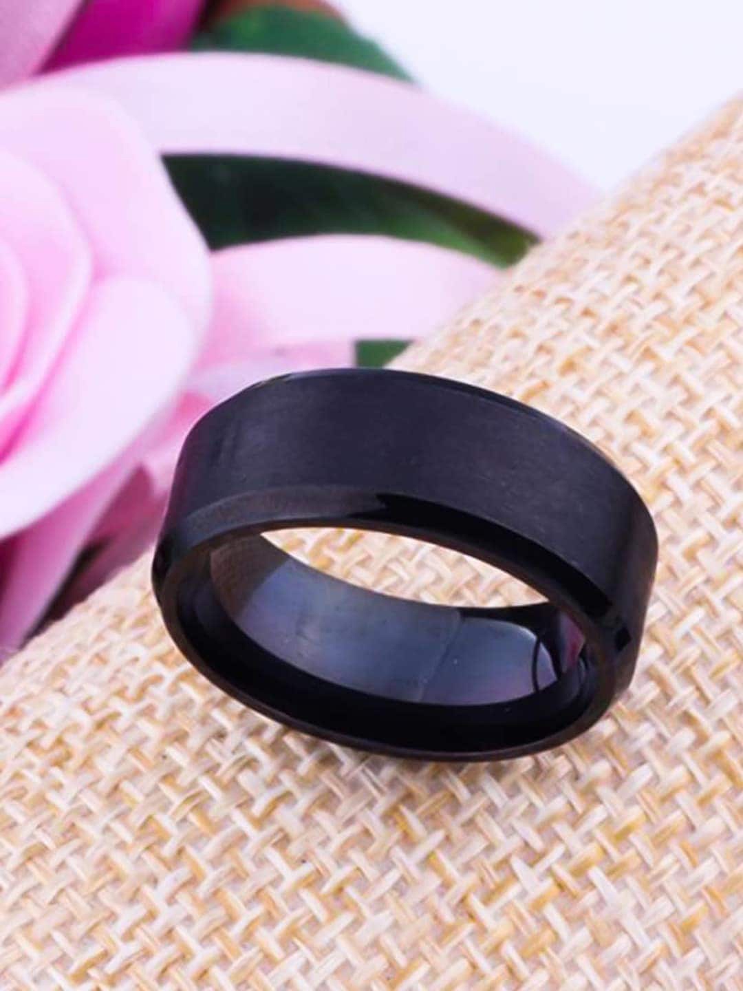 

WROGN Men Set Of 2 Finger Rings, Black