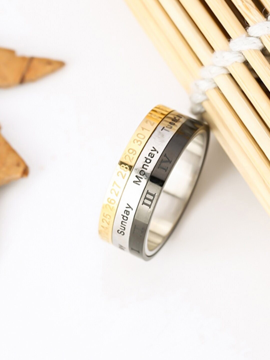 

WROGN Men Silver-Plated Stainless Steel Finger Ring