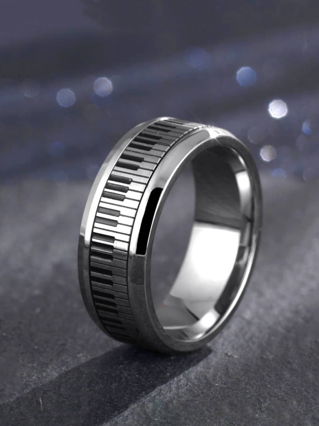 

WROGN Men Rhodium-Plated Finger Ring, Silver