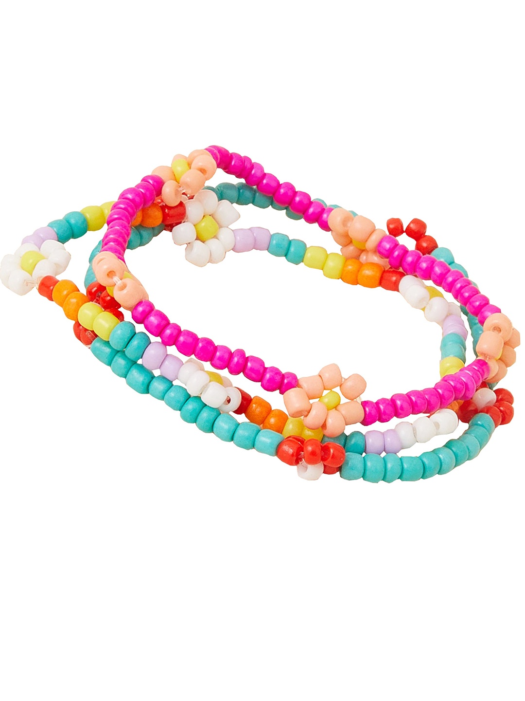 

Accessorize Girls Set Of 3 Elasticated Bracelet, Pink
