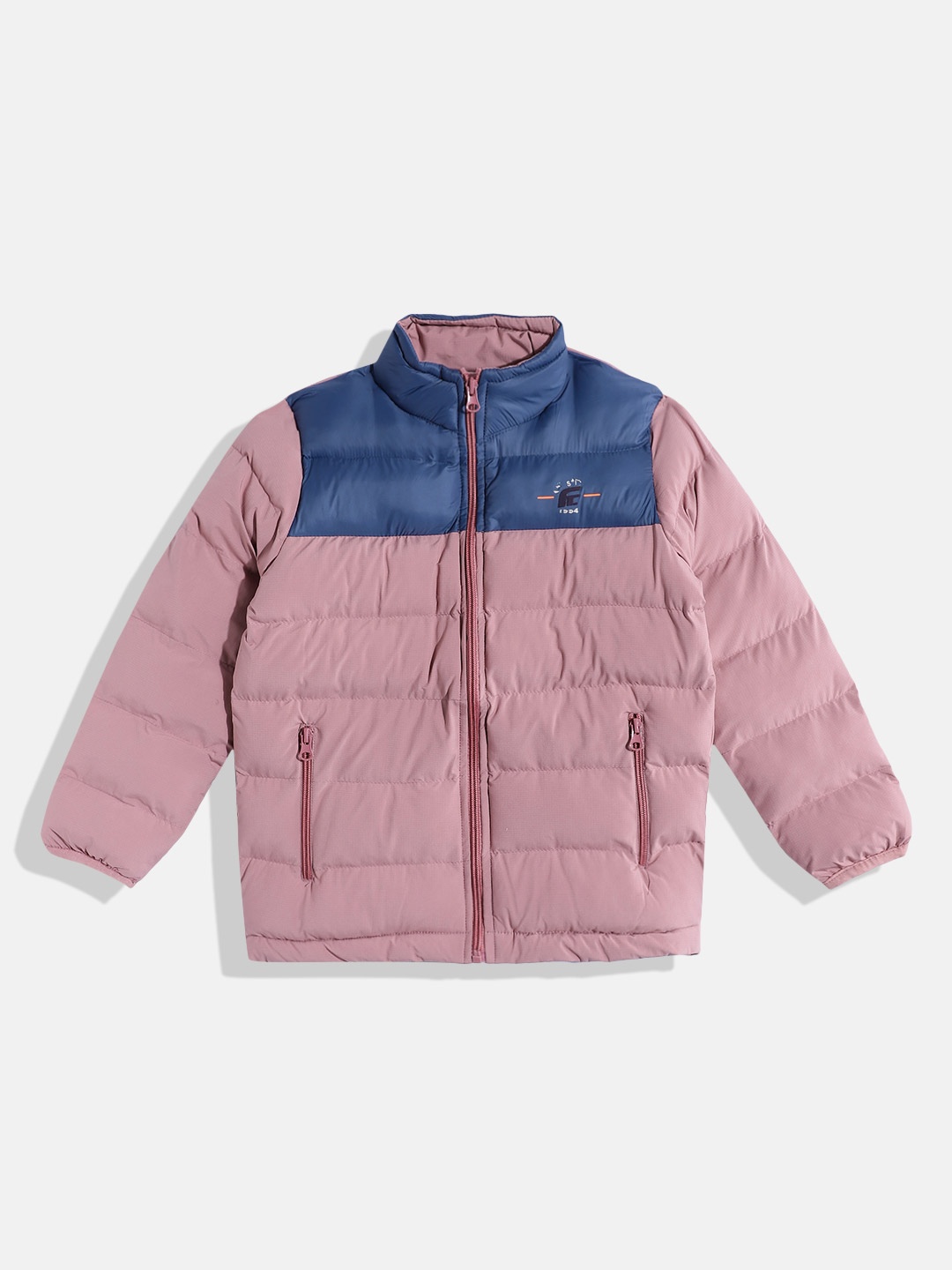 

Fort Collins Boys Colourblocked Padded Jacket, Pink
