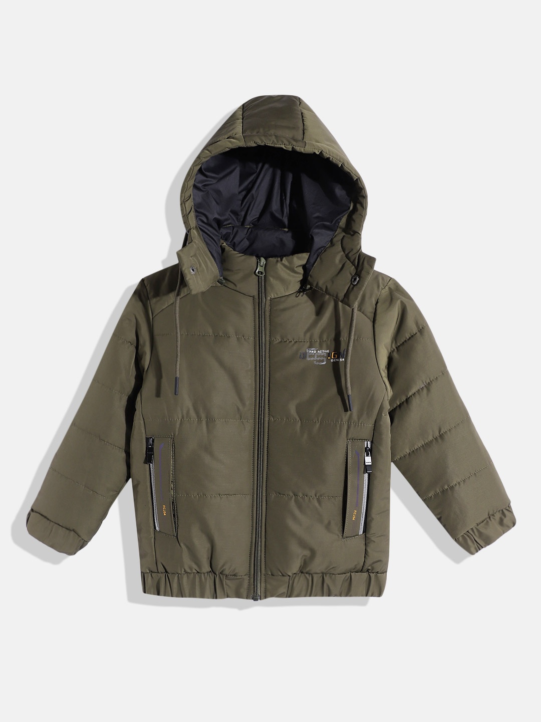 

Fort Collins Boys Hooded Bomber Jacket, Olive