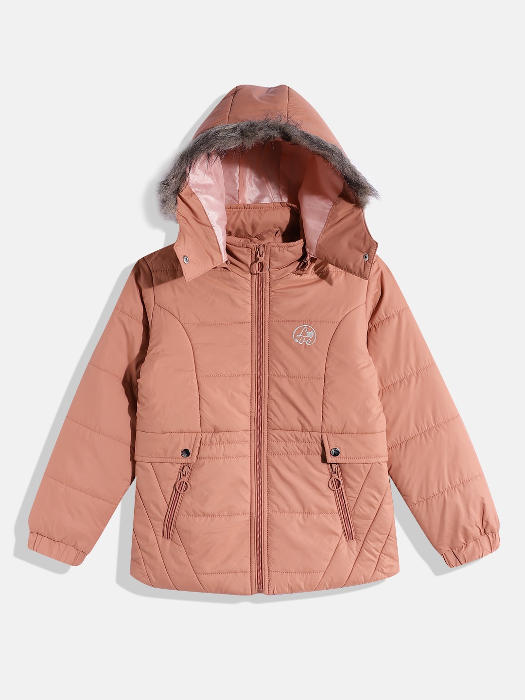 

Fort Collins Girls Hooded Padded Jacket, Rust