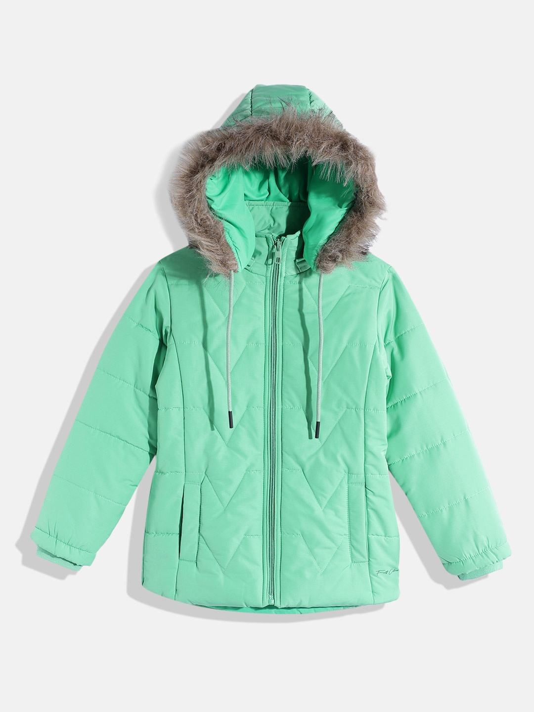 

Fort Collins Girls Hooded Padded Jacket, Green