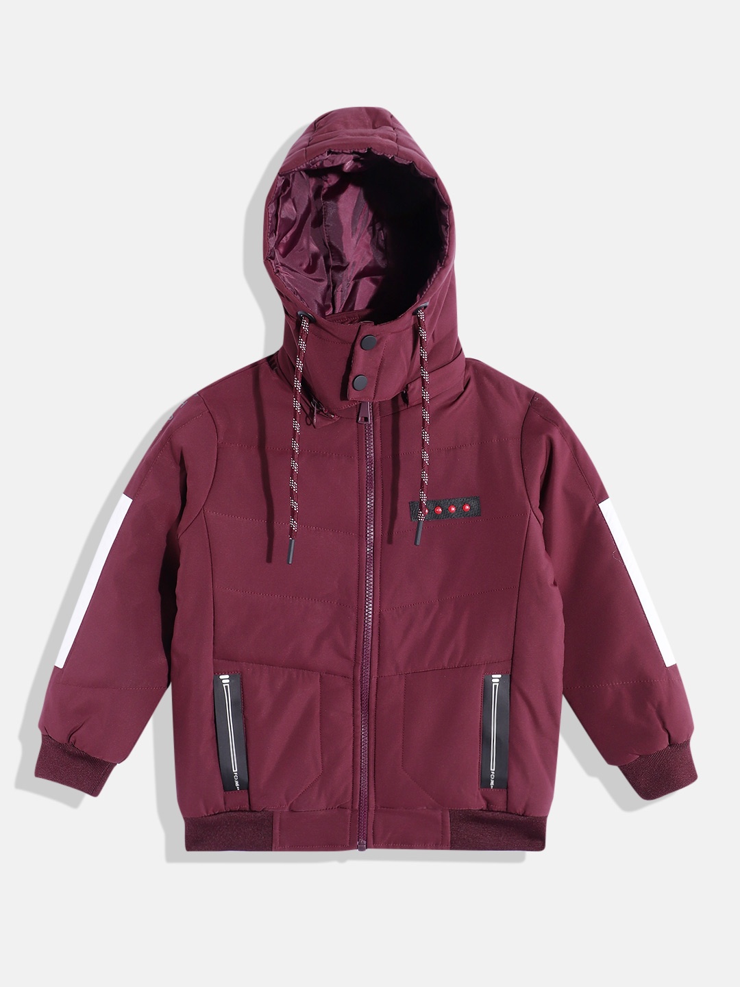 

Fort Collins Boys Hooded Bomber Jacket, Maroon