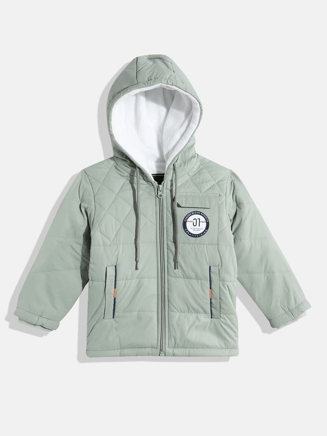 Fort Collins Boys Hooded Tailored Jacket, Green