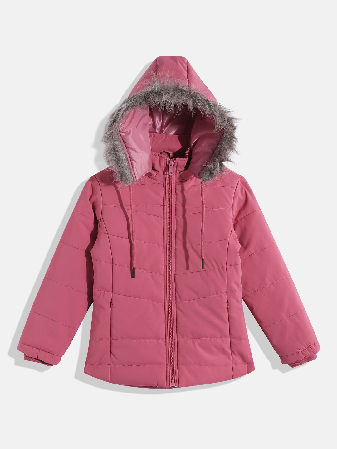 

Fort Collins Girls Hooded Parka Jacket, Rose