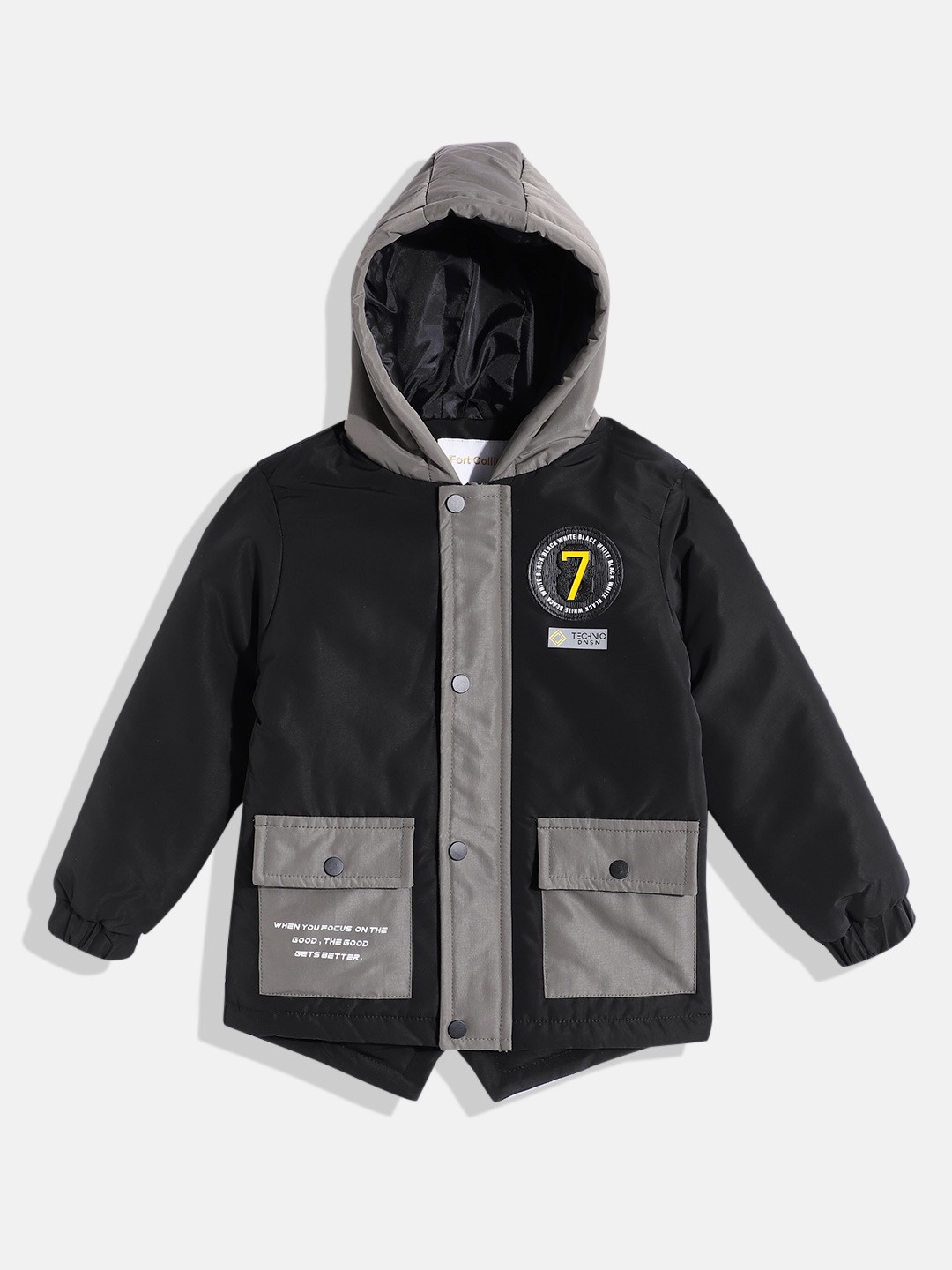 

Fort Collins Boys Hooded Tailored Jacket, Black