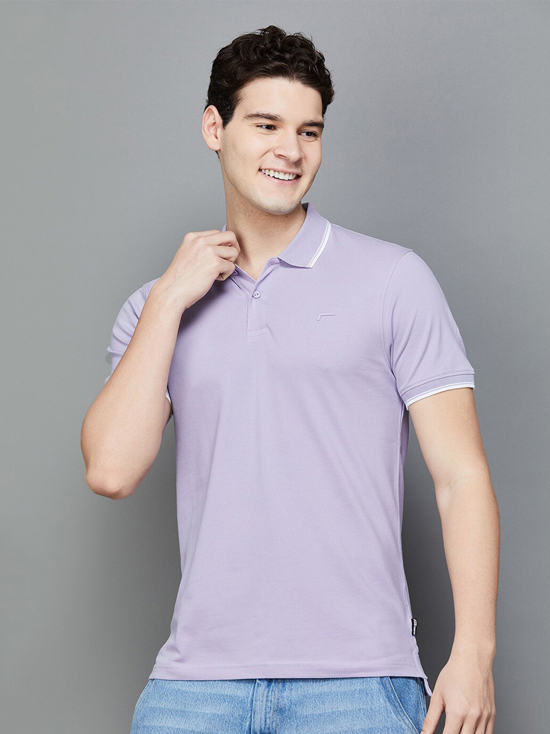 

Fame Forever by Lifestyle Polo Collar Casual T-shirt, Purple