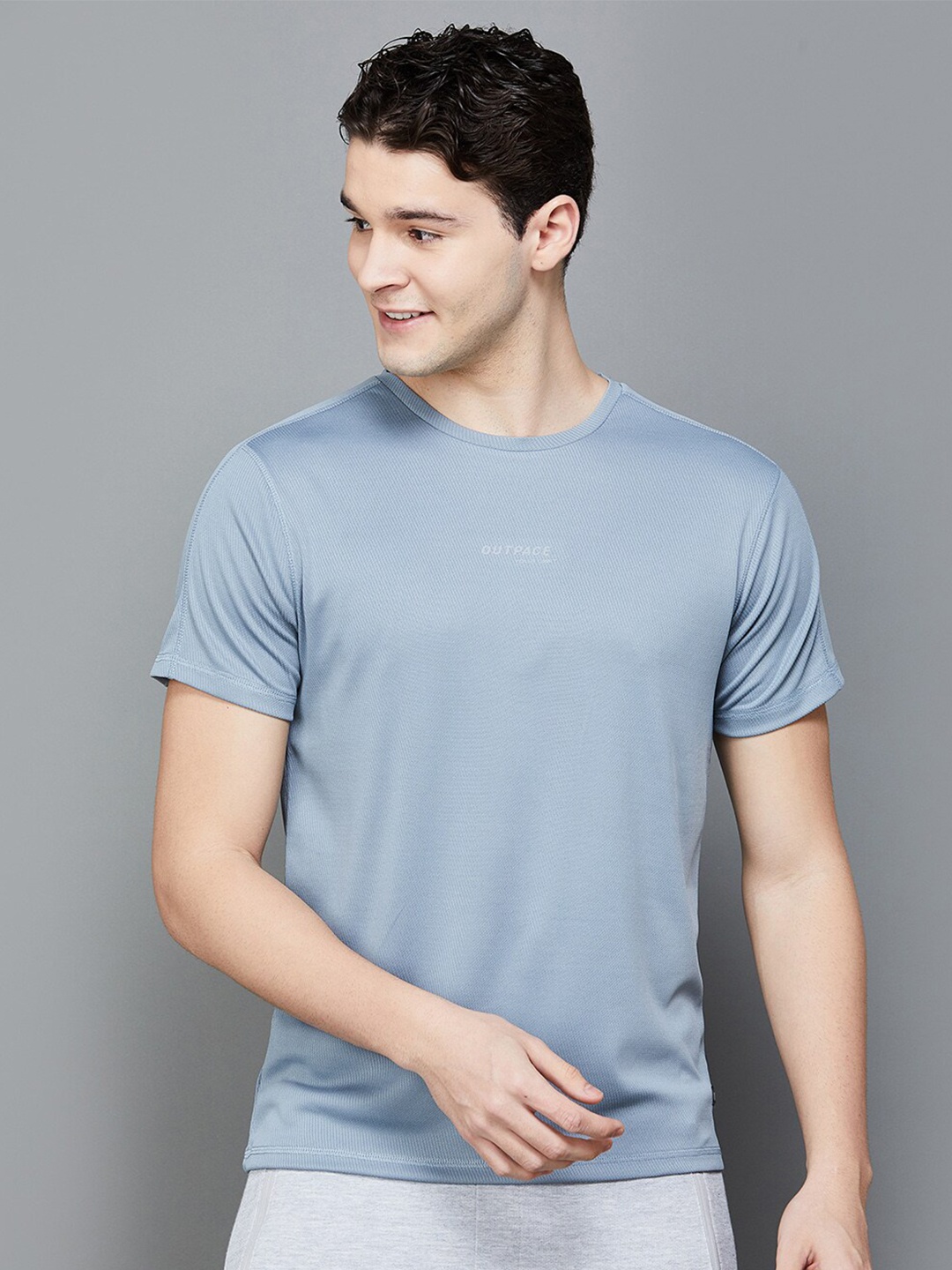 

Fame Forever by Lifestyle Regular Fit Typography Printed Round Neck Sport T-shirt, Grey