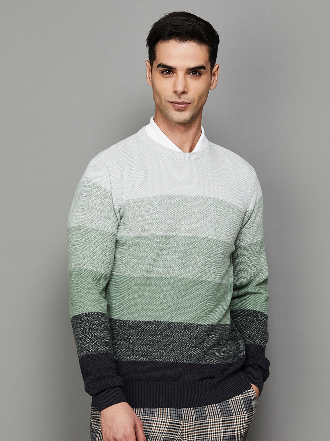 

CODE by Lifestyle Colourblocked Sweatshirts, Grey