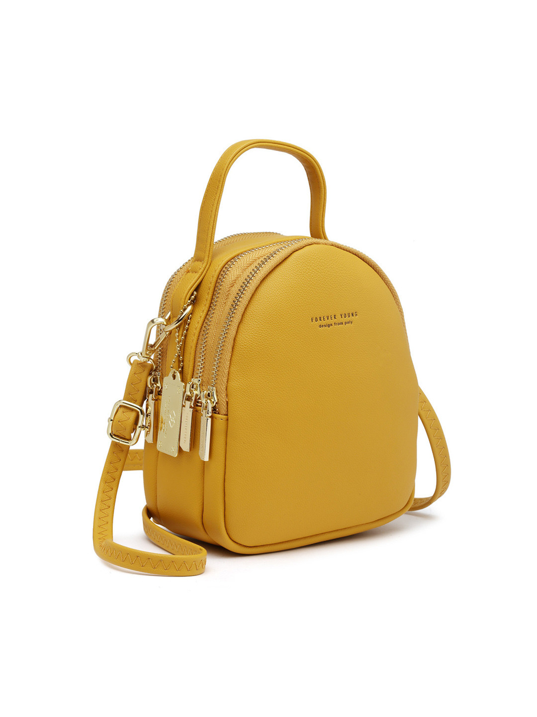 

VISMIINTREND Convertible Backpack Handheld And Sling Bag, Yellow