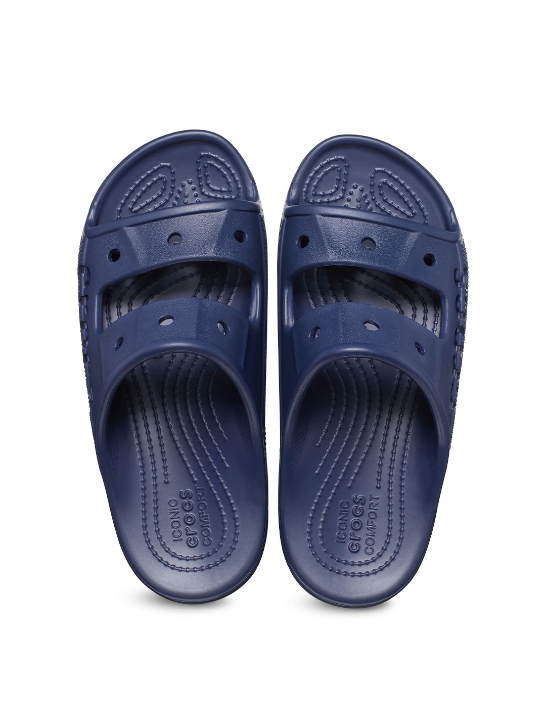 

Crocs Unisex Croslite Two Strap Sliders, Navy blue