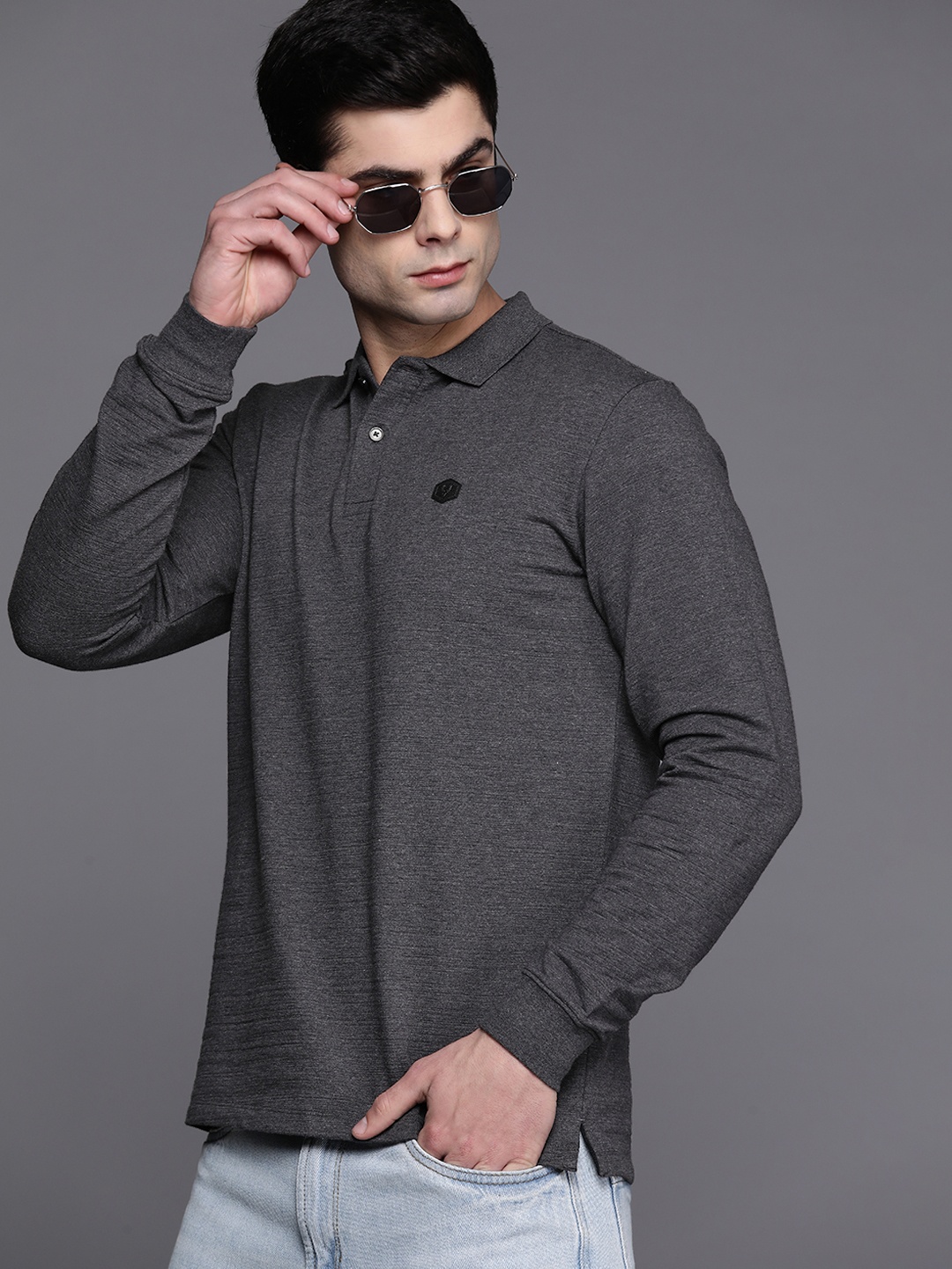

Allen Solly Polo Collar T-shirt, Charcoal