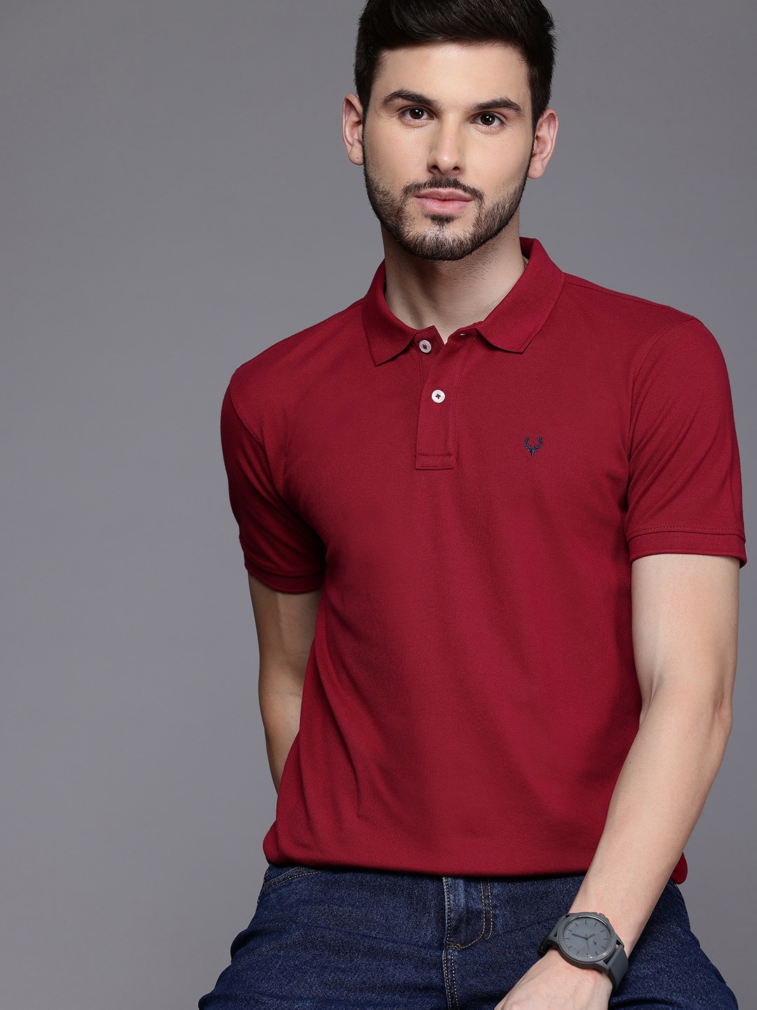 

Allen Solly Polo Collar T-shirt, Maroon
