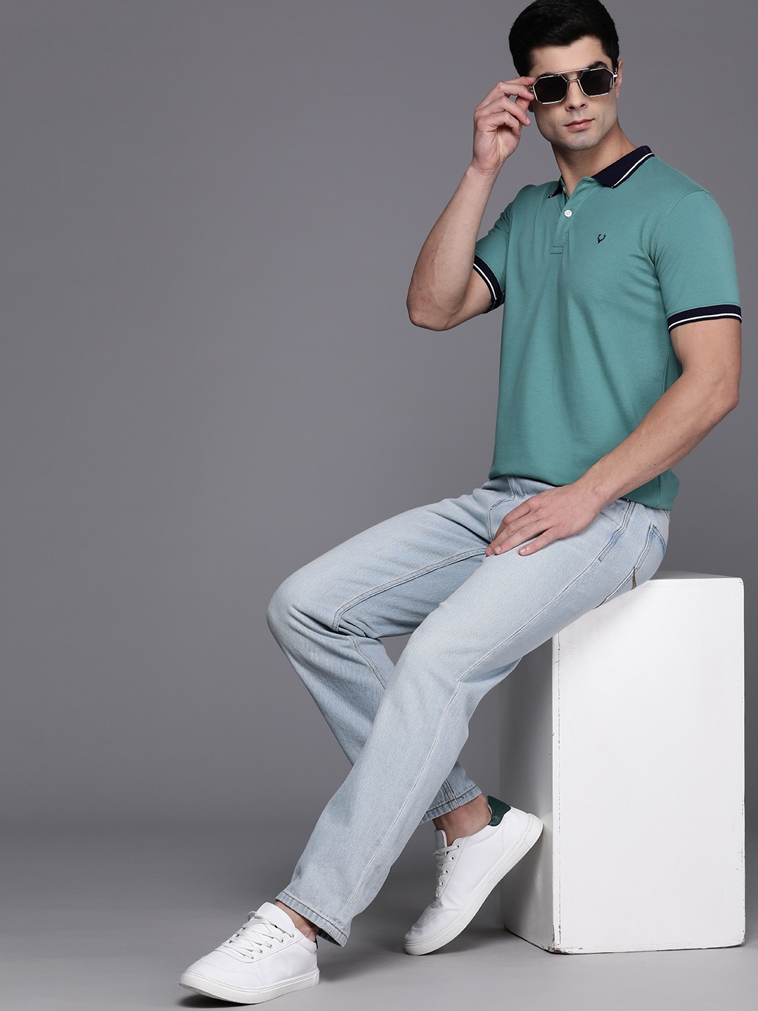 

Allen Solly Polo Collar T-shirt, Green
