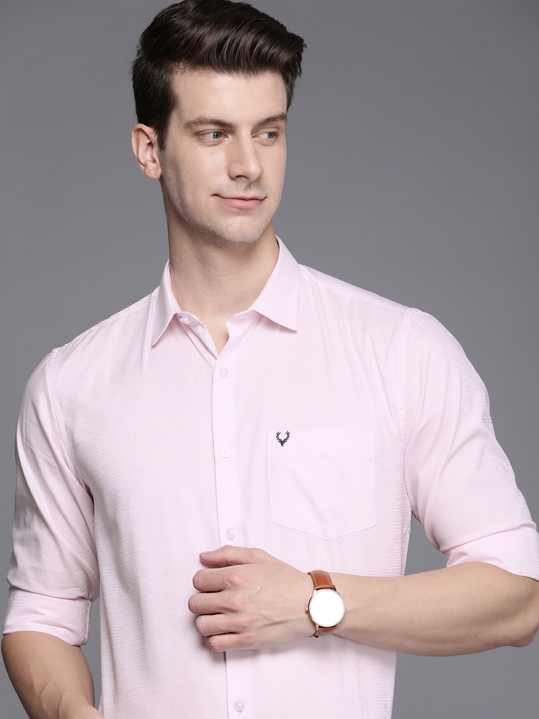 

Allen Solly Sport Fit Pure Cotton Casual Shirt, Pink