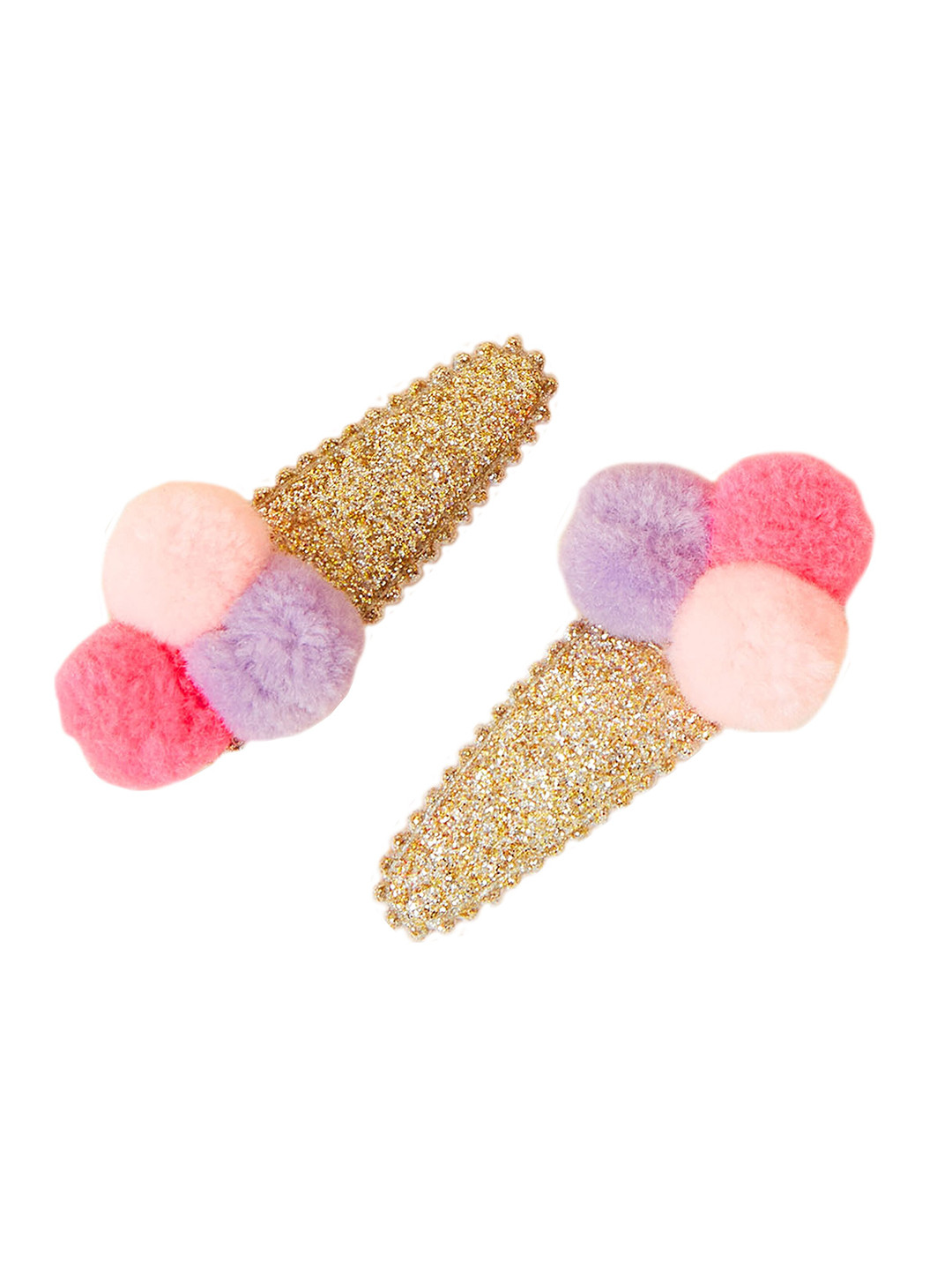 

Accessorize Girls Set of 2 Embellished Tic Tac Hair Clip, Gold