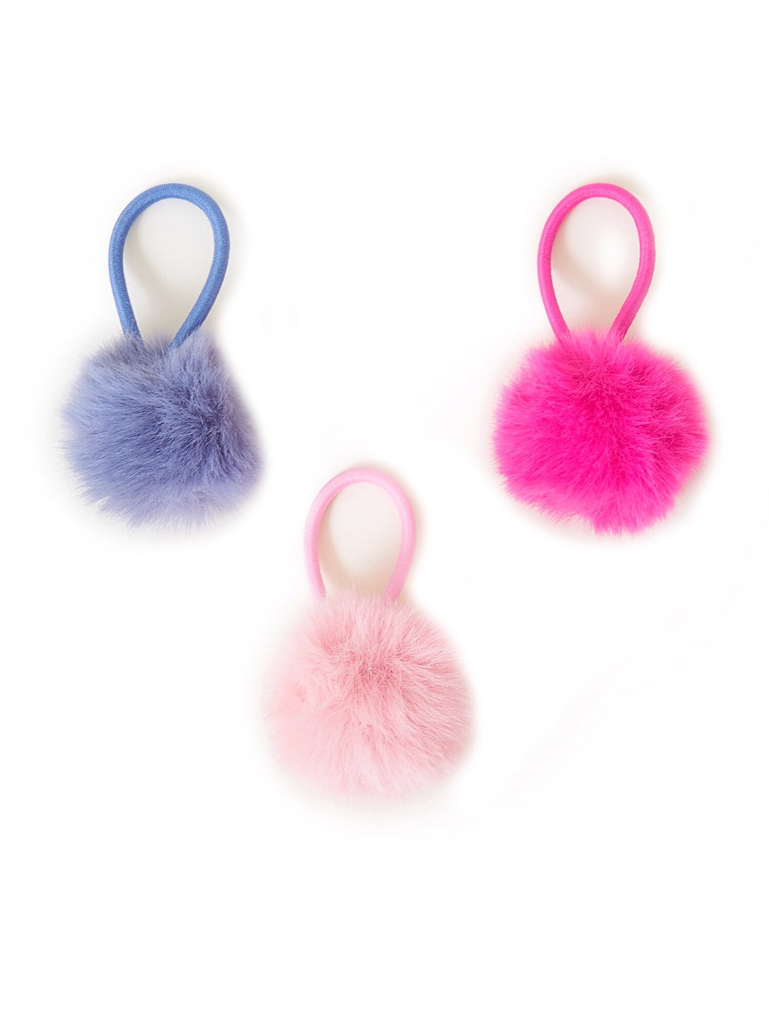 

Accessorize Girls Set Of 3 Ponytail Holders, Blue