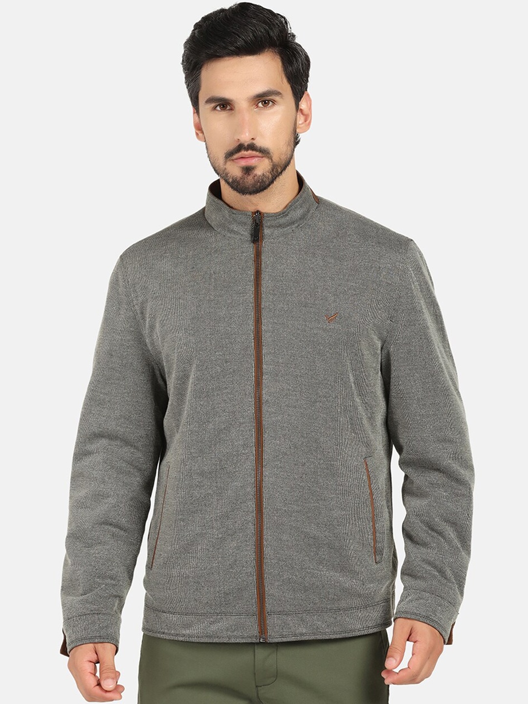 

Blackberrys Mock Collar Reversible Tailored Jacket, Grey