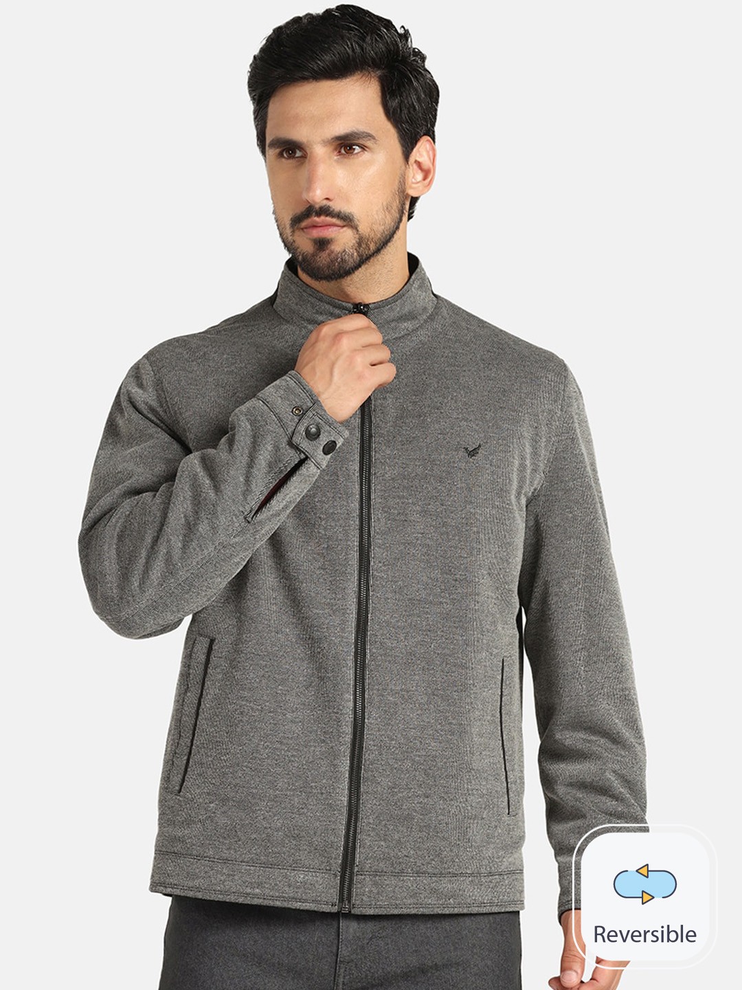 

Blackberrys Reversible Open Front Jacket, Black