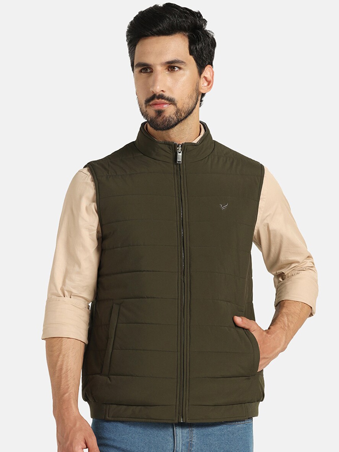 

Blackberrys Stand Collar Padded Jacket, Green