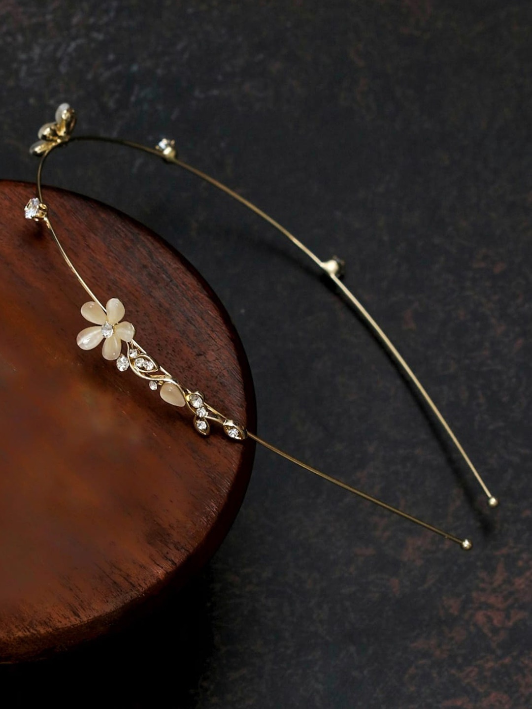 

Yellow Bee Girls Beaded Hairband, Gold